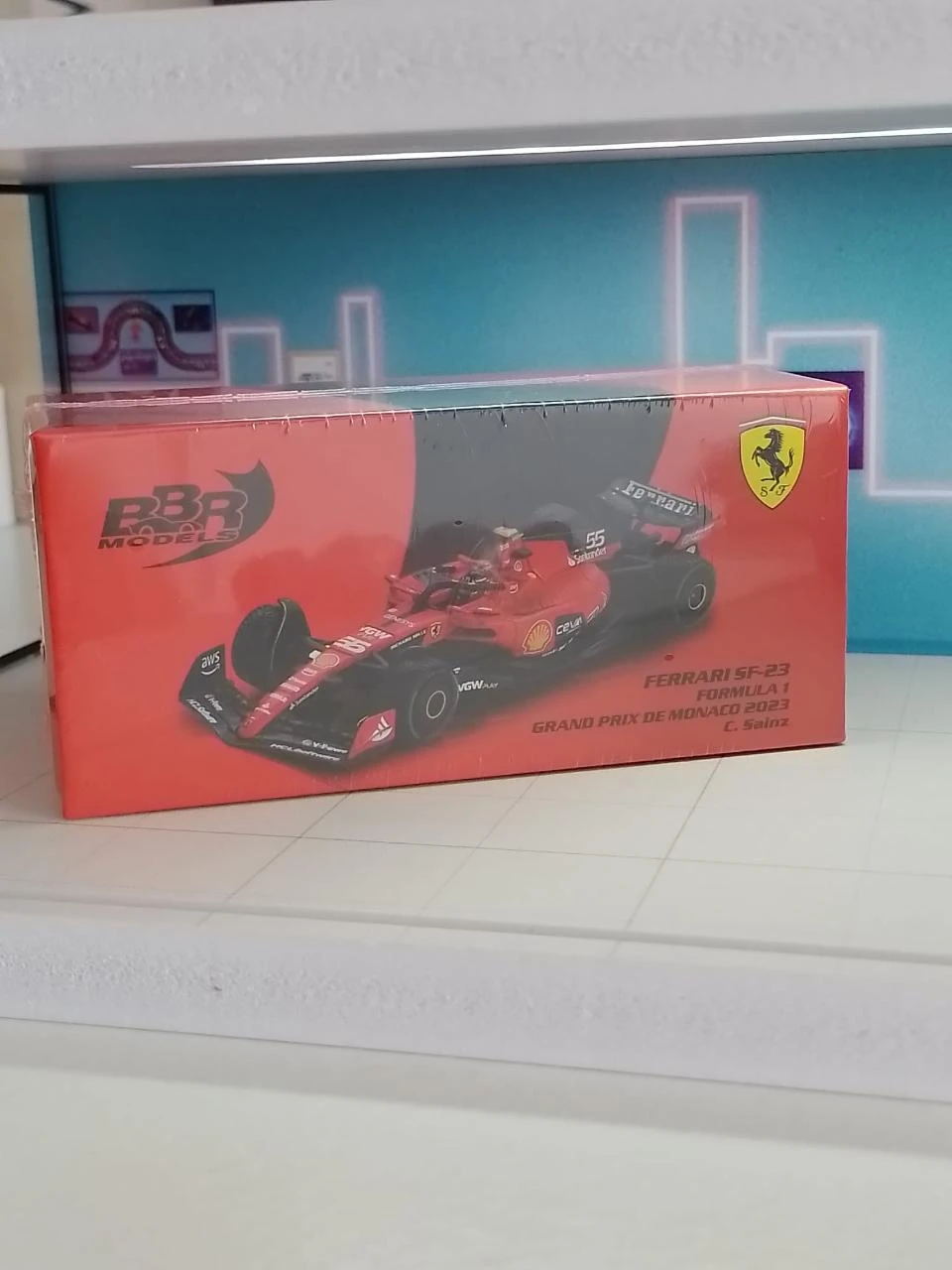 BBR 1/64 Diecast BBRFER64022 Ferrari F1 SF23 #55 2023 GP de Mónaco - C. Sainz – photo 3